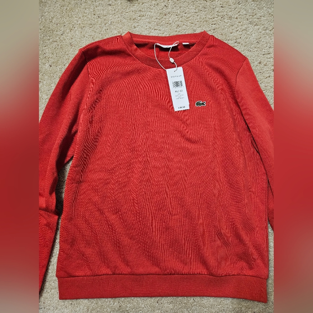 Lacoste red sweater